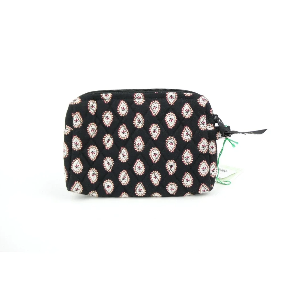 Vera Bradley Classic Black Small Cosmetic Case NWT